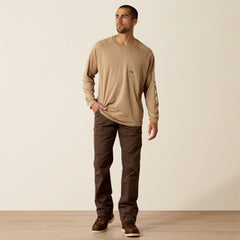 Rebar Heat Fighter T-Shirt Men - KHAKI