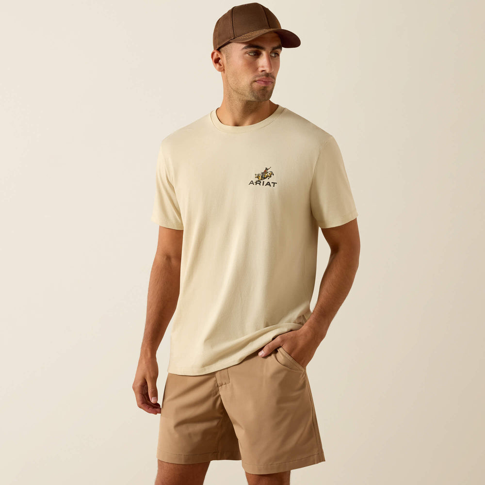 Ariat Ride Em Cowboy Classic Fit T-Shirt Men - NATURAL