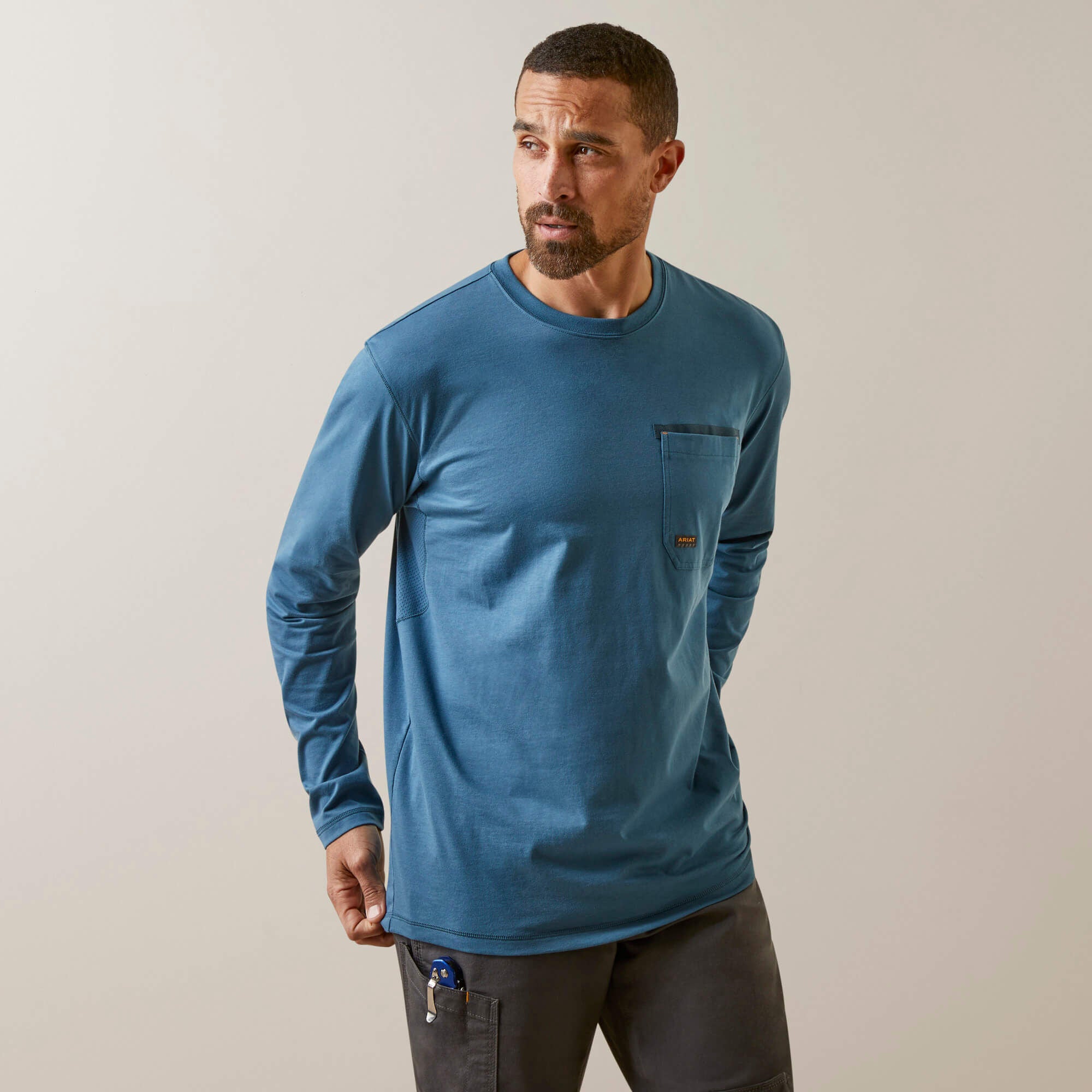 Rebar Workman Blueprint Men - INDIAN TEAL