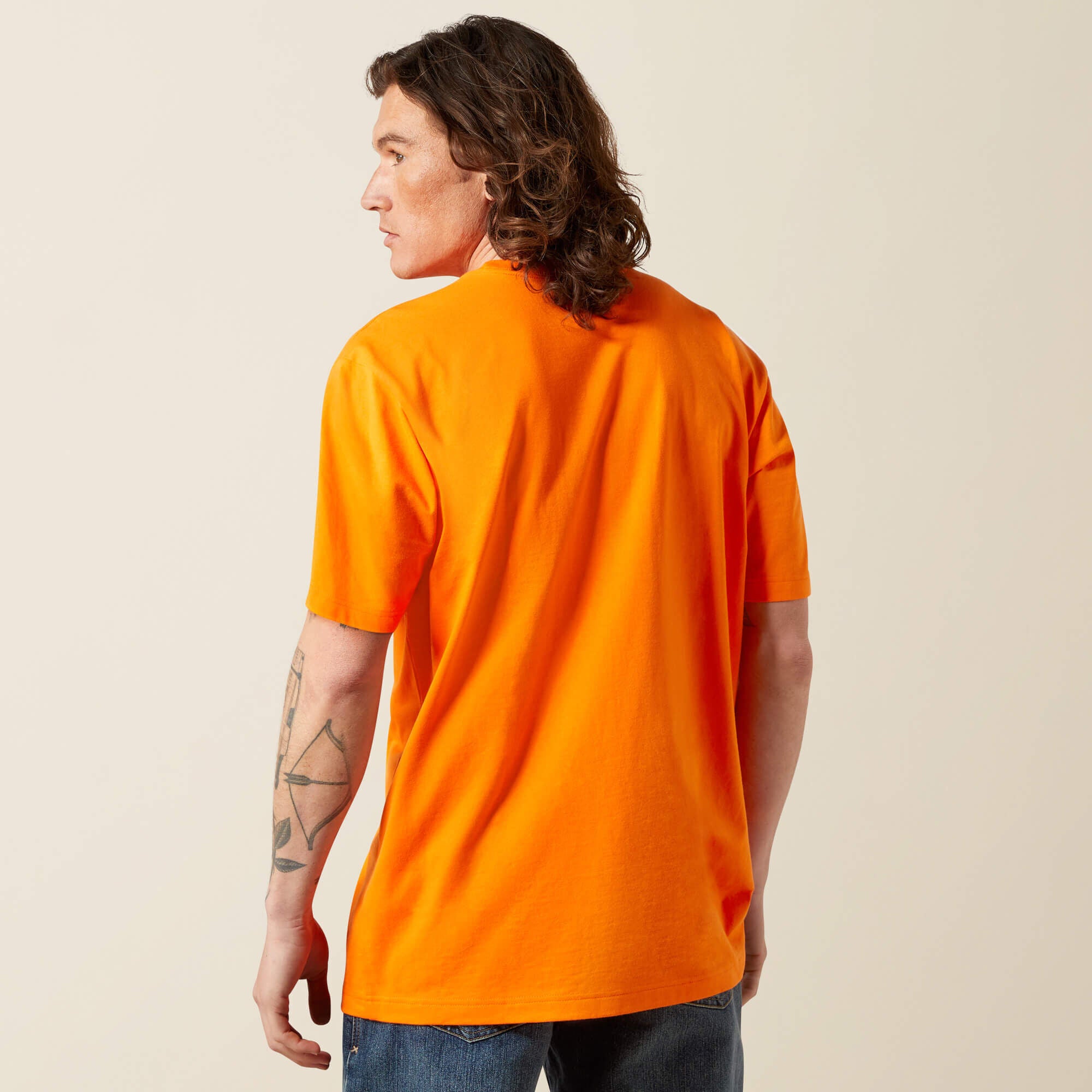 Rebar Cotton Strong Standard Pocket T-Shirt Men - SAFETY ORANGE