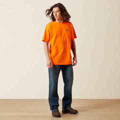 Rebar Cotton Strong Standard Pocket T-Shirt Men - SAFETY ORANGE