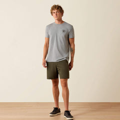 Ariat Banner Badge T-Shirt Men - ICE BERG