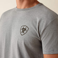 Ariat Banner Badge T-Shirt Men - ICE BERG