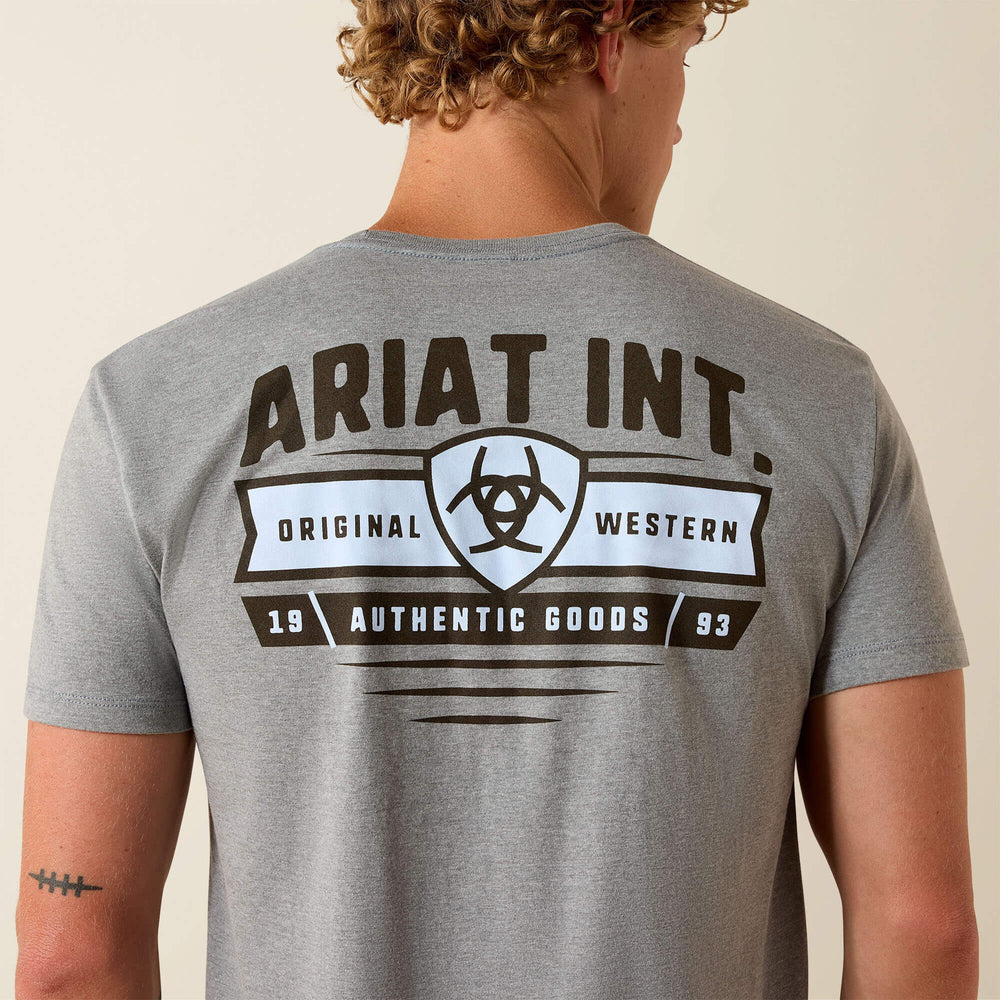 Ariat Banner Badge T-Shirt Men - ICE BERG