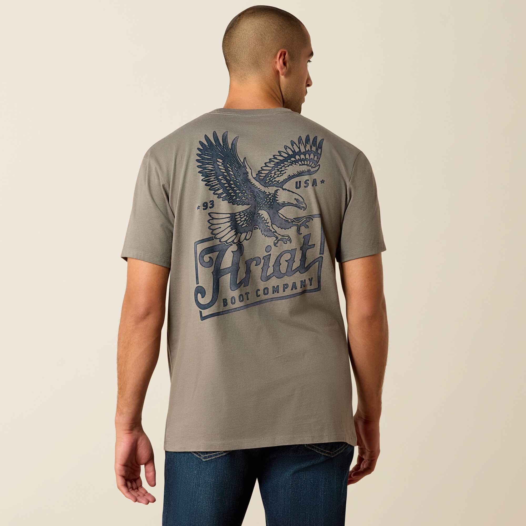 Ariat Paintriot Classic Fit T-Shirt Men - SMOKED PEARL