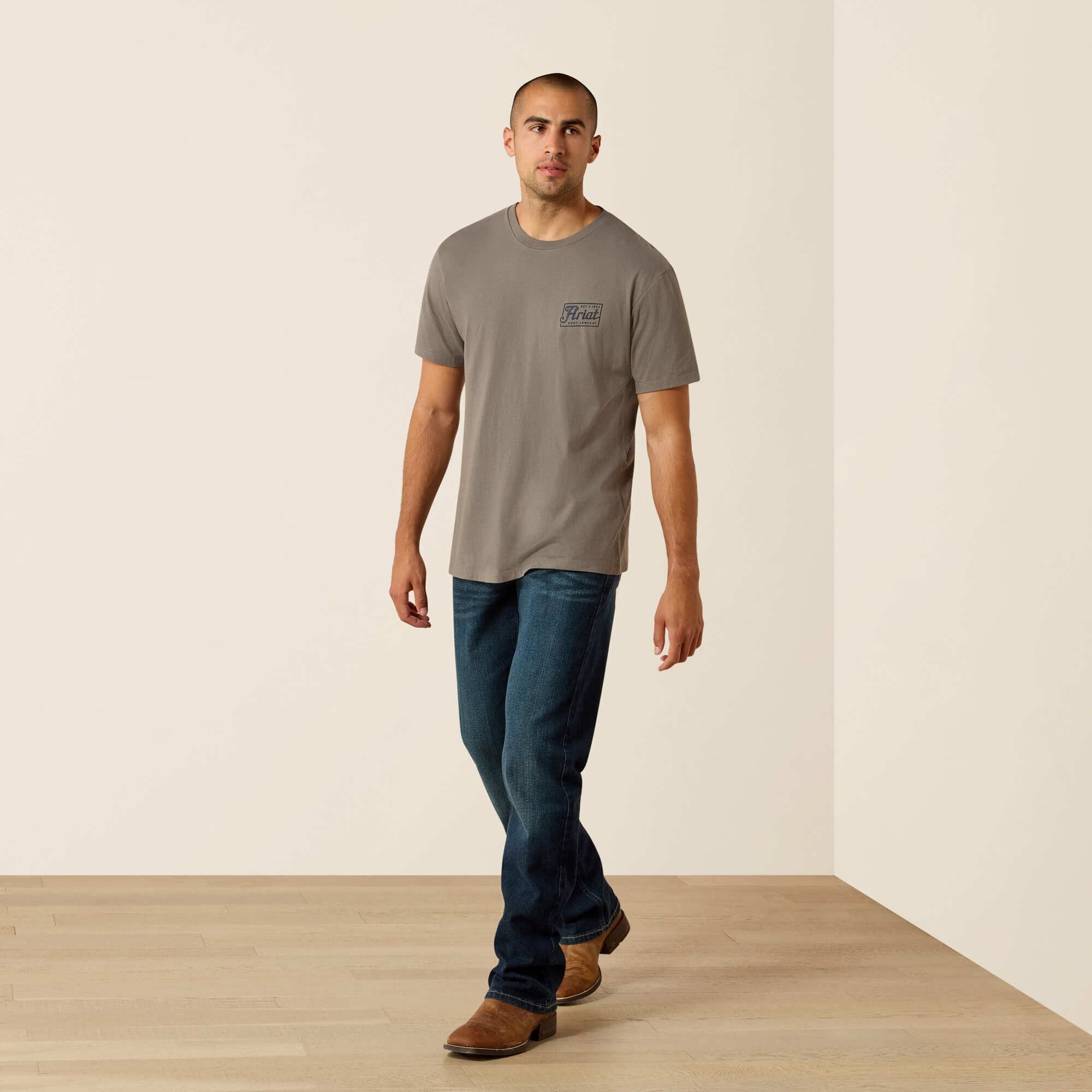 Ariat Paintriot Classic Fit T-Shirt Men - SMOKED PEARL