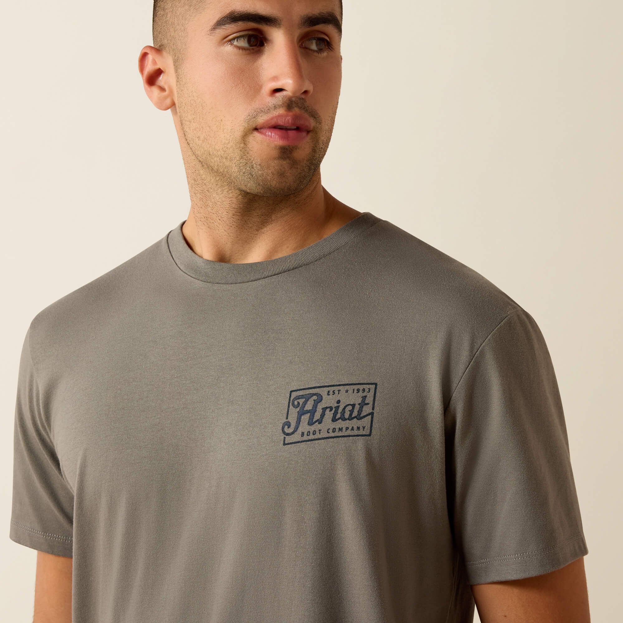 Ariat Paintriot Classic Fit T-Shirt Men - SMOKED PEARL