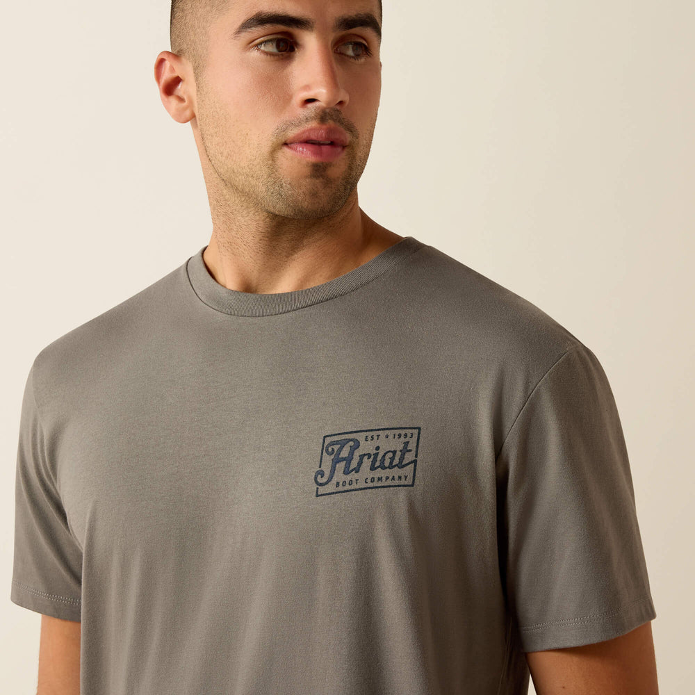 Ariat Paintriot Classic Fit T-Shirt Men - SMOKED PEARL