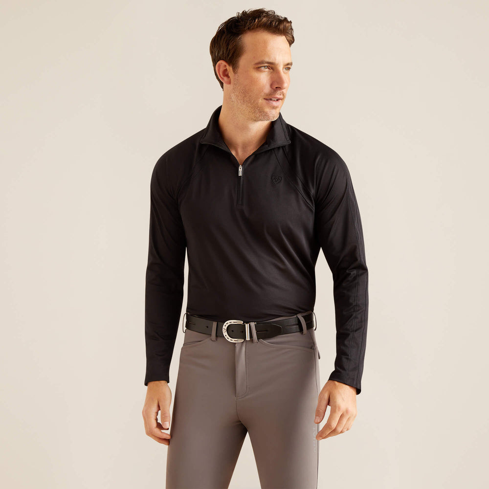 Sunstopper 3.0 1/4 Zip Baselayer Men - BLACK