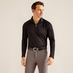 Sunstopper 3.0 1/4 Zip Baselayer Men - BLACK