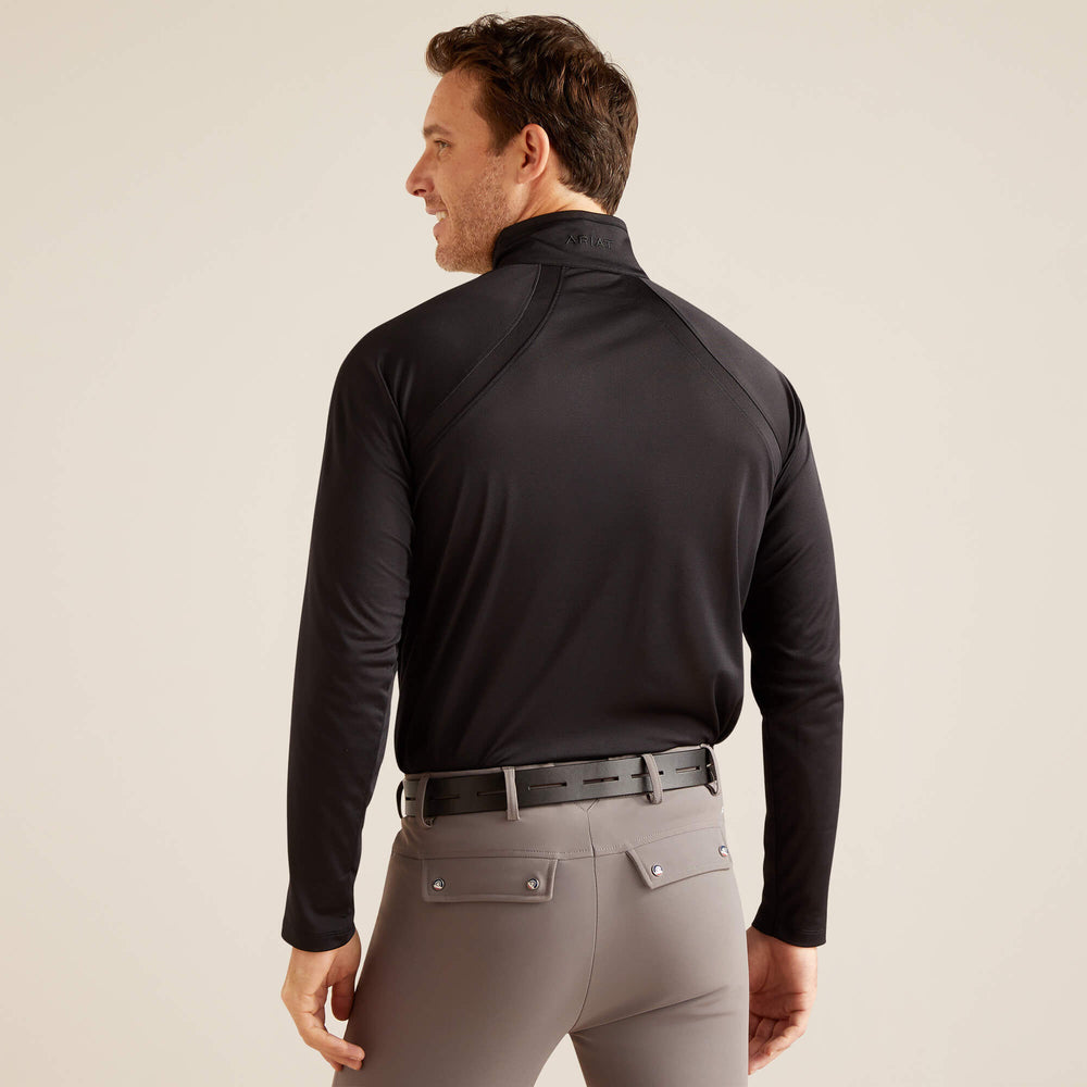 Sunstopper 3.0 1/4 Zip Baselayer Men - BLACK