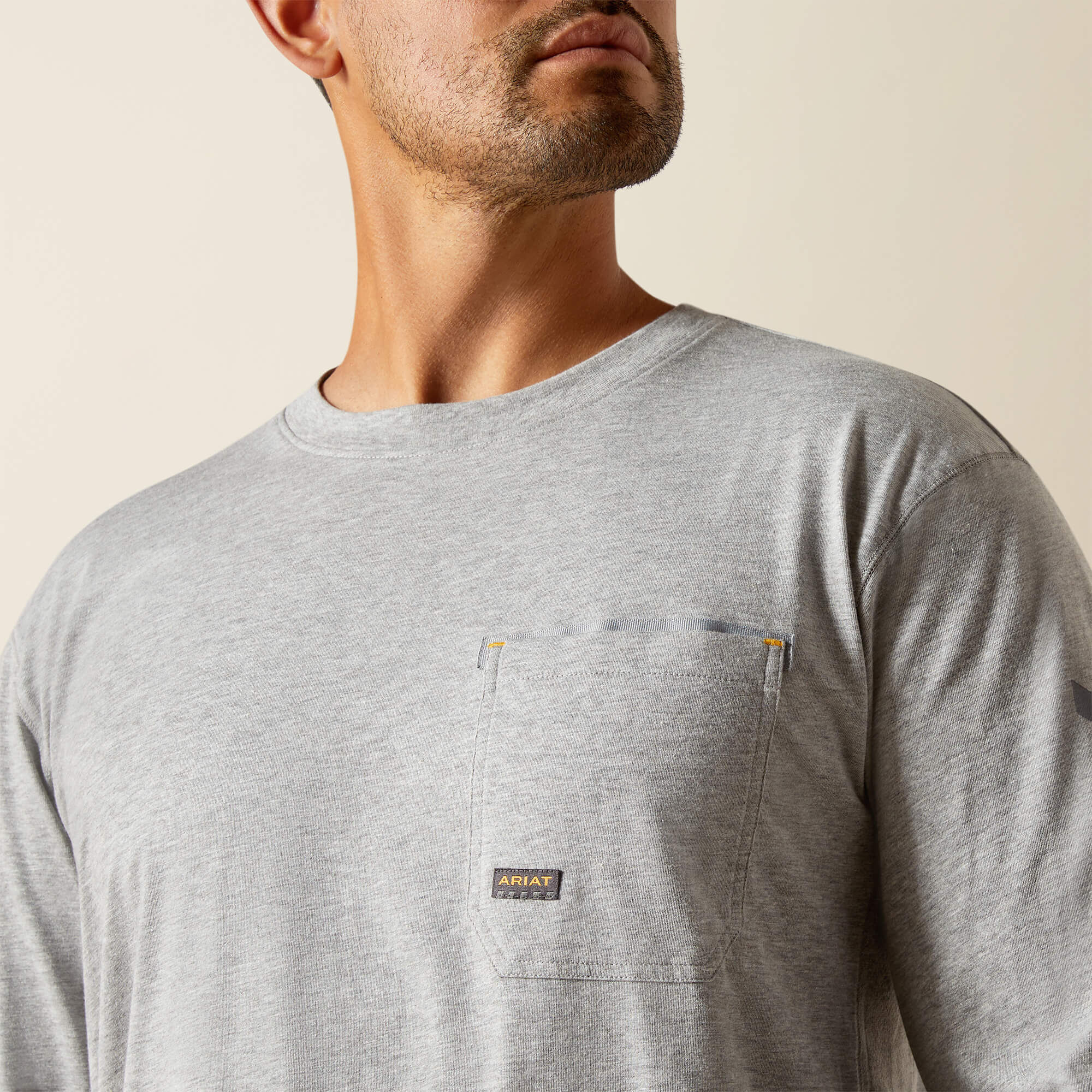 Rebar Workman Logo T-Shirt Men - HEATHER GREY