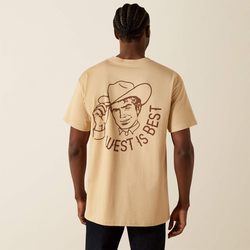 Sendero West Is Best T-Shirt Men - IRISH CREAM