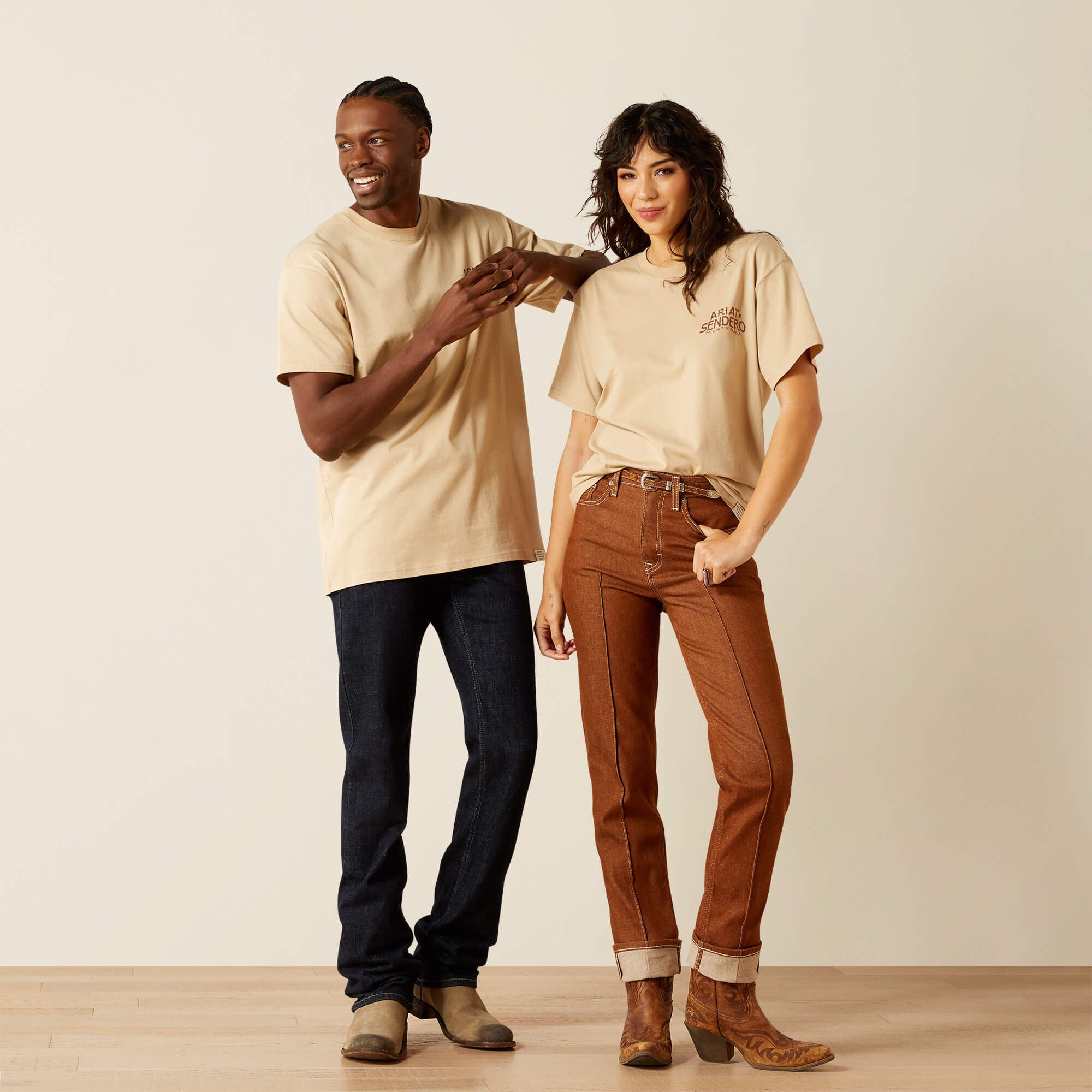 Sendero West Is Best T-Shirt Men - IRISH CREAM