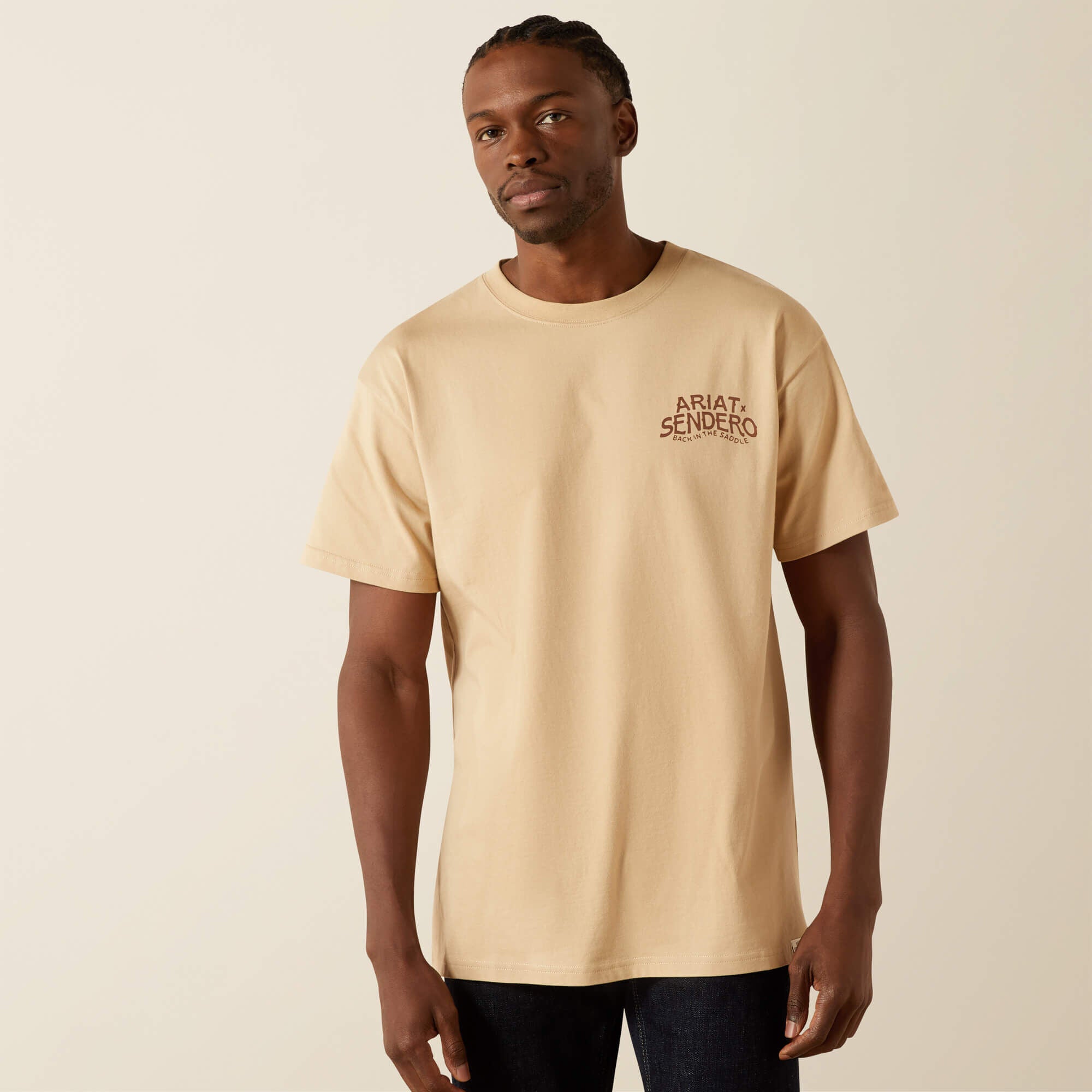 Sendero West Is Best T-Shirt Men - IRISH CREAM