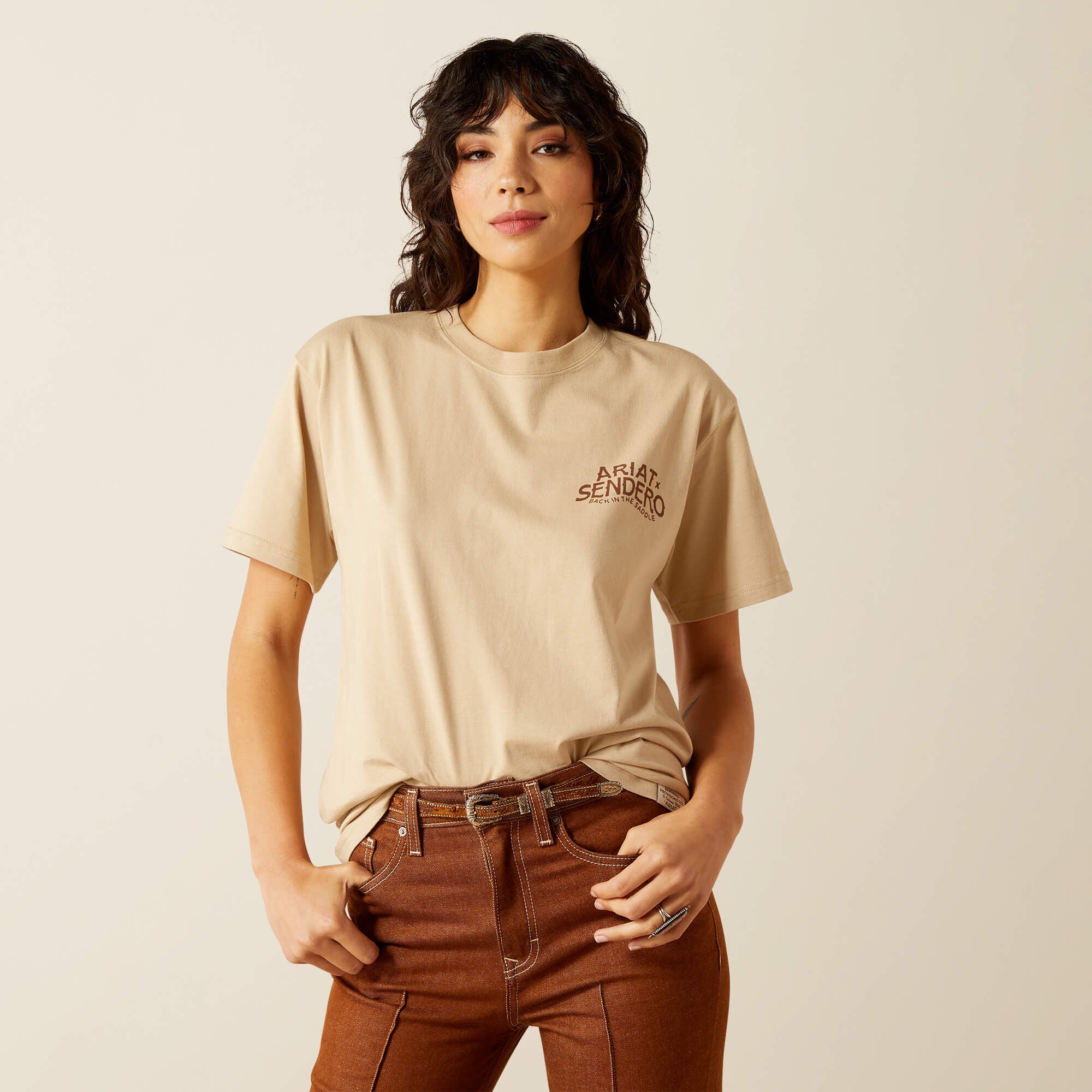 Sendero West Is Best T-Shirt Men - IRISH CREAM