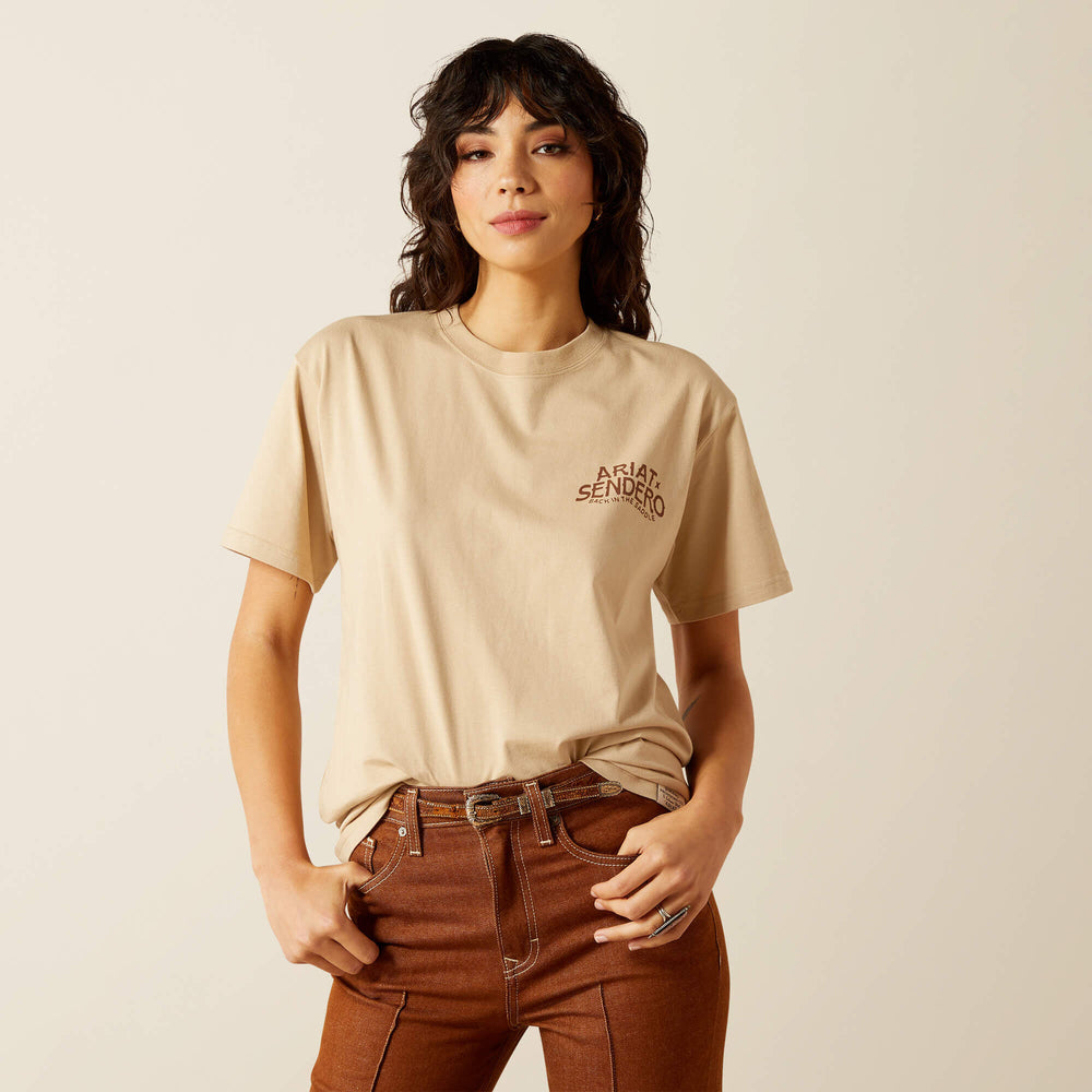 Sendero West Is Best T-Shirt Men - IRISH CREAM