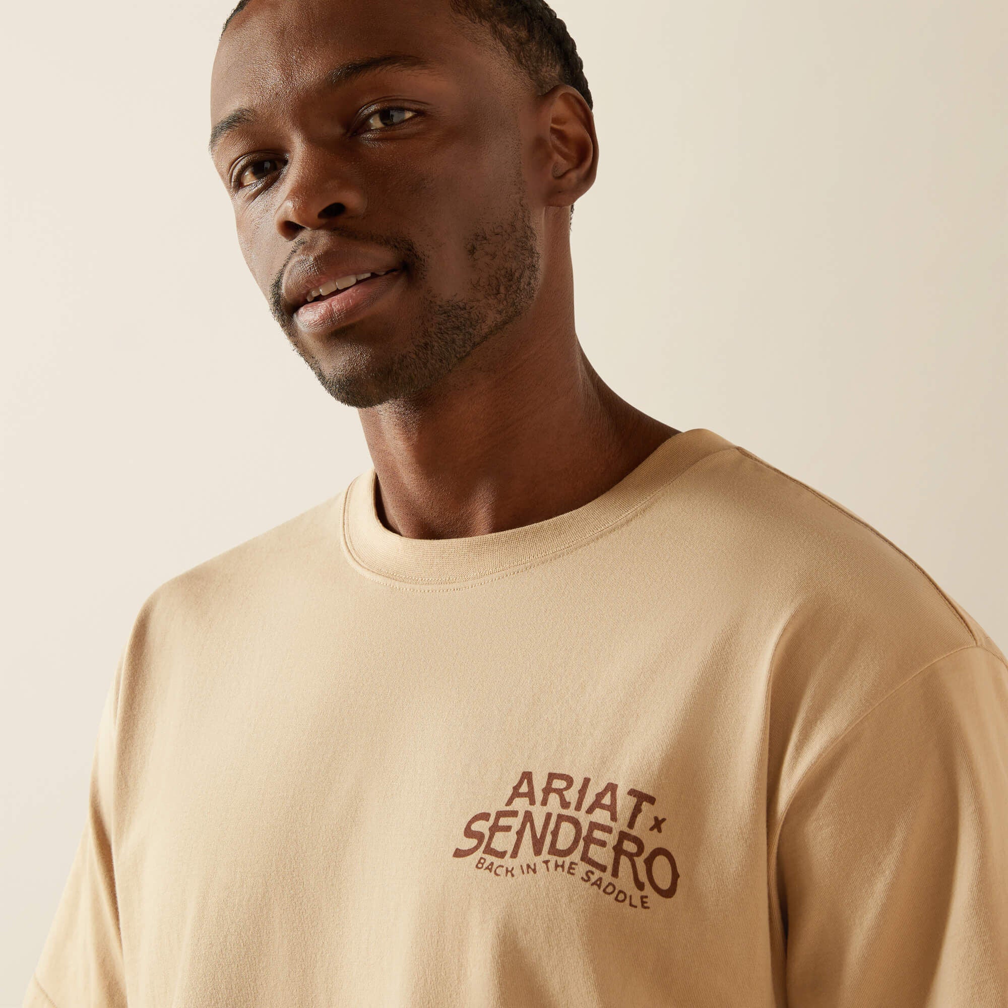 Sendero West Is Best T-Shirt Men - IRISH CREAM