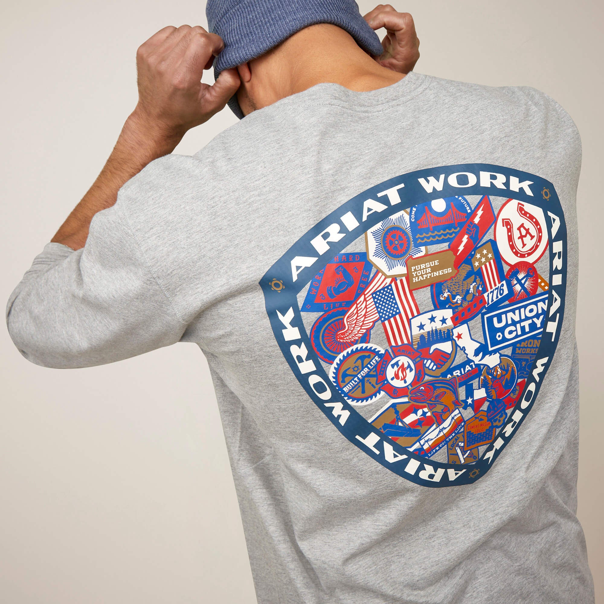 Rebar Workman Patches Men - HEATHER GREY