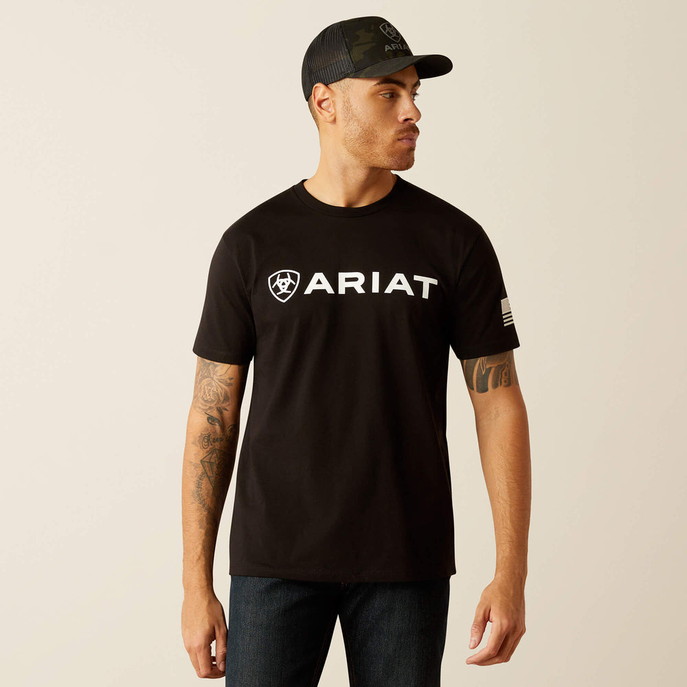 Ariat Shield Flag T-Shirt Men - BLACK