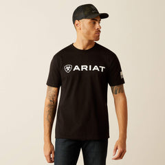 Ariat Shield Flag T-Shirt Men - BLACK
