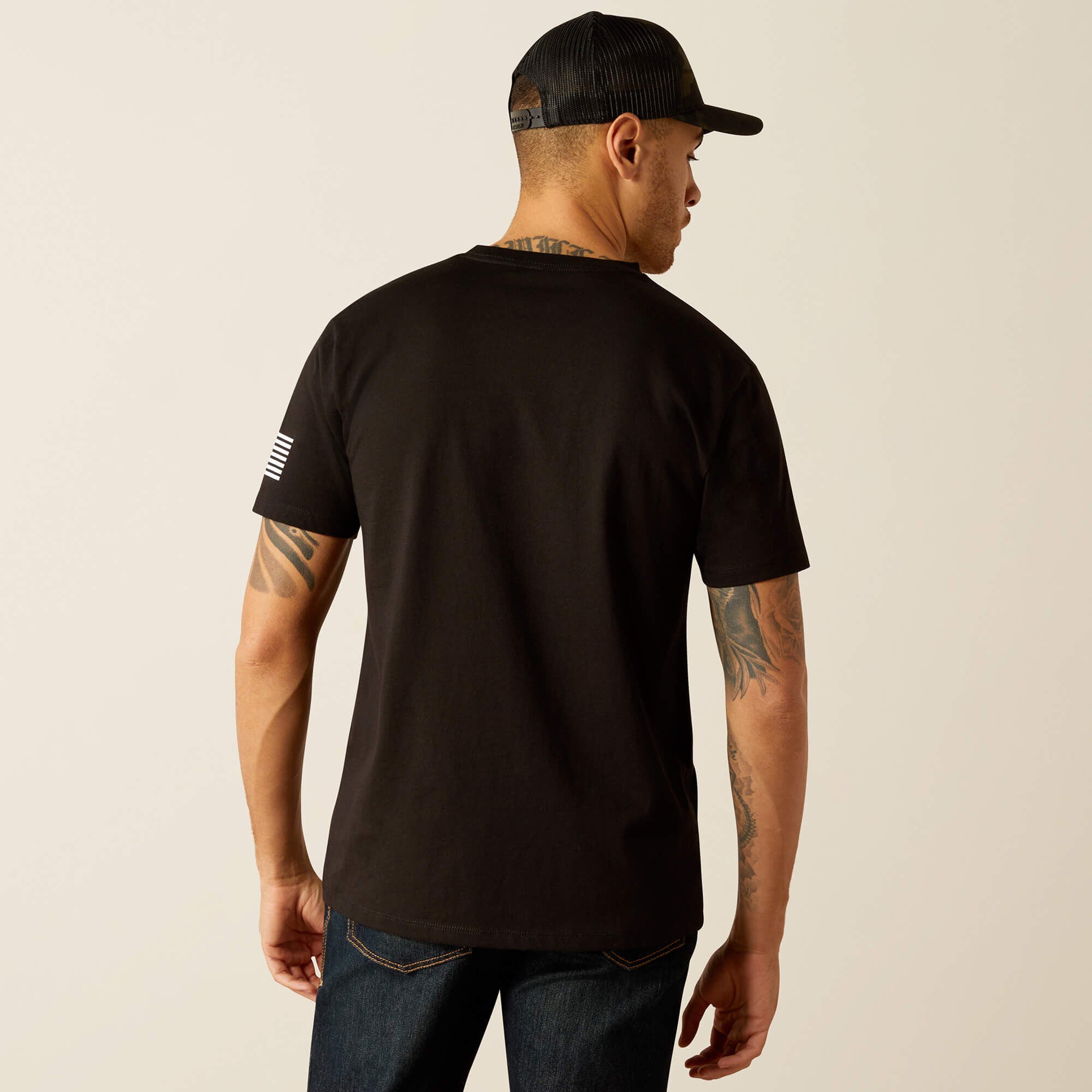 Ariat Shield Flag T-Shirt Men - BLACK