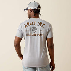 Ariat Outline Shop T-Shirt Men - PEWTER