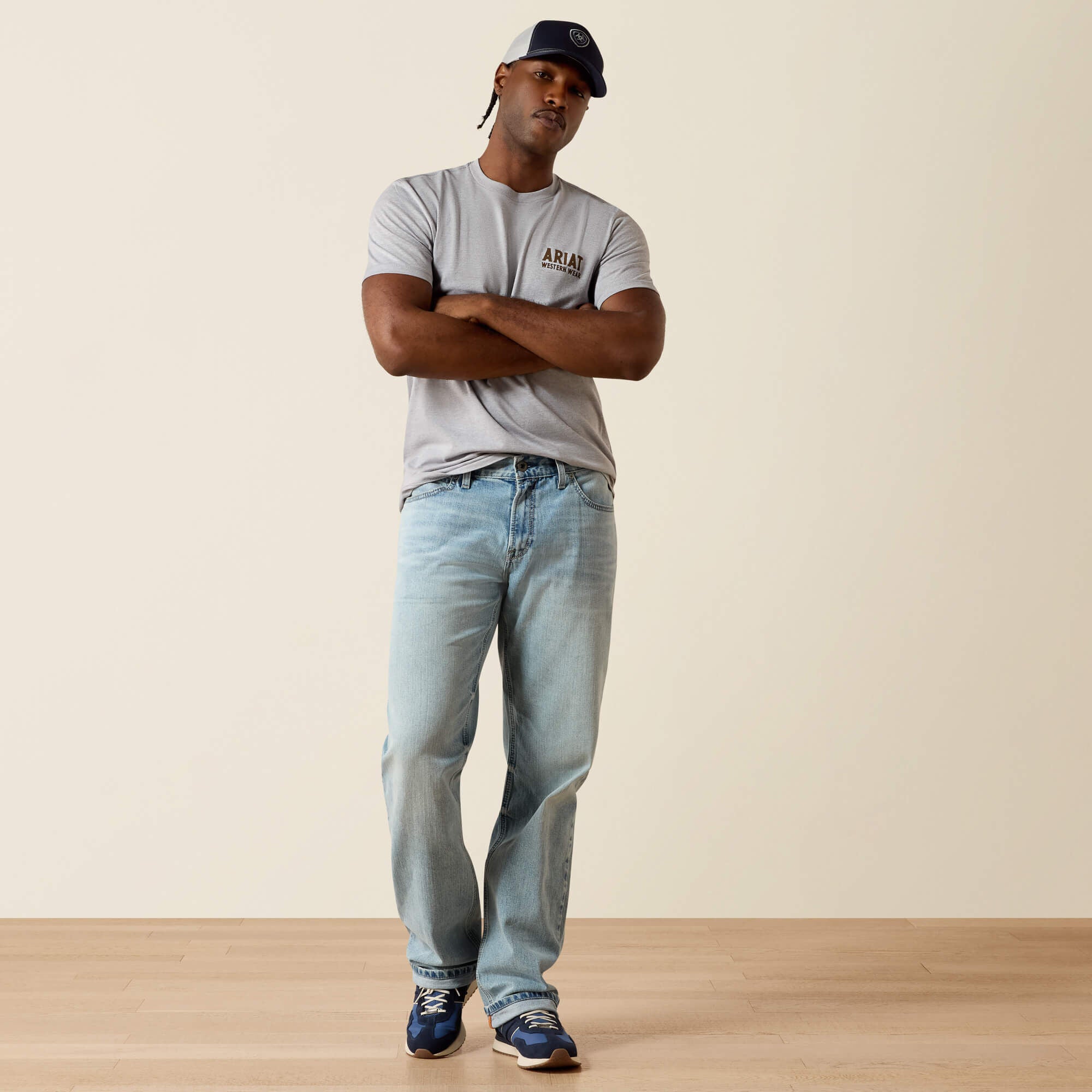 Ariat Outline Shop T-Shirt Men - PEWTER