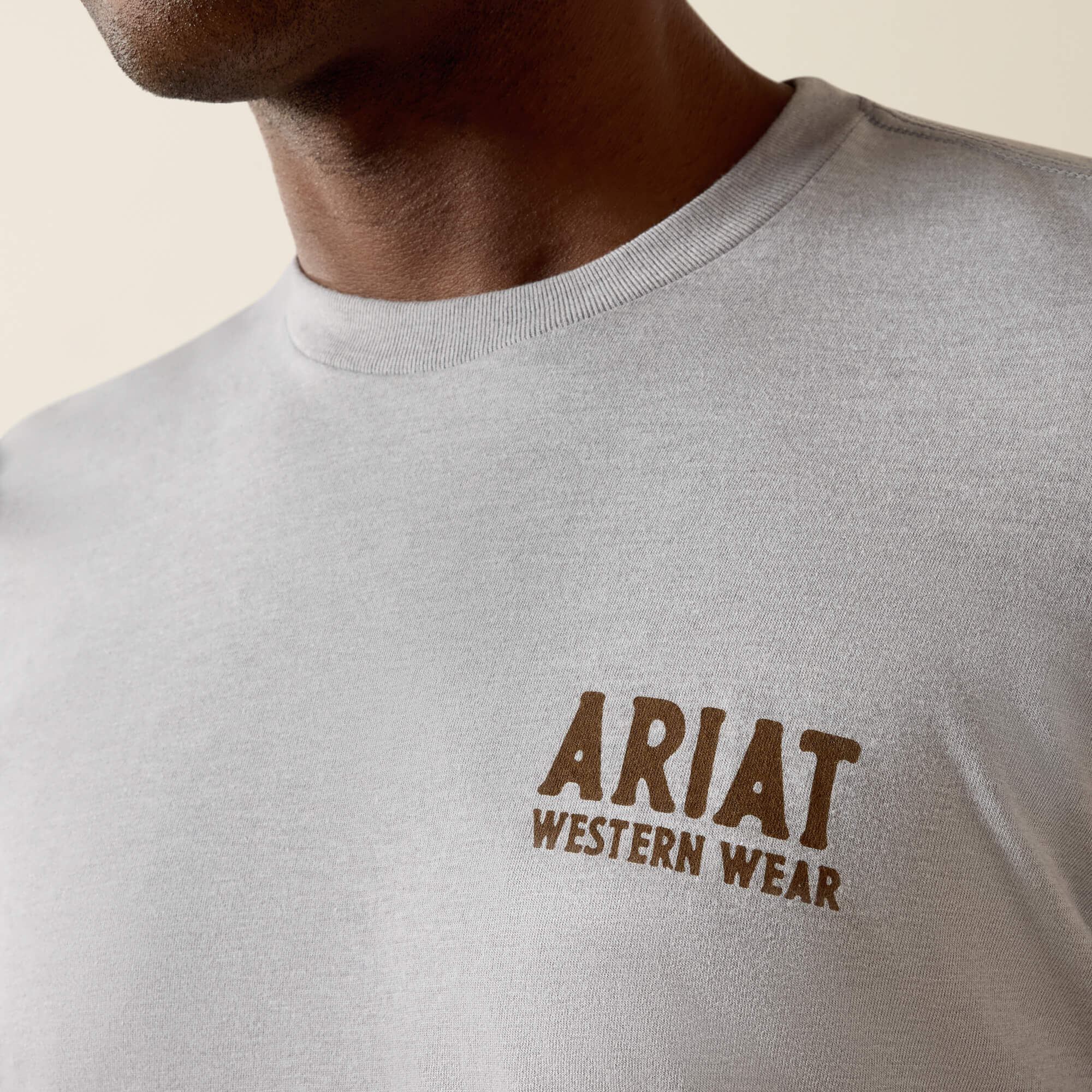 Ariat Outline Shop T-Shirt Men - PEWTER