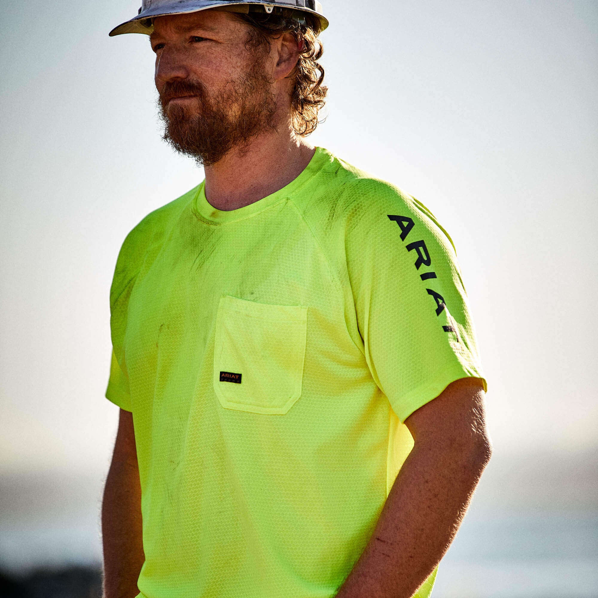 Rebar Heat Fighter T-Shirt Men - NEON LIME