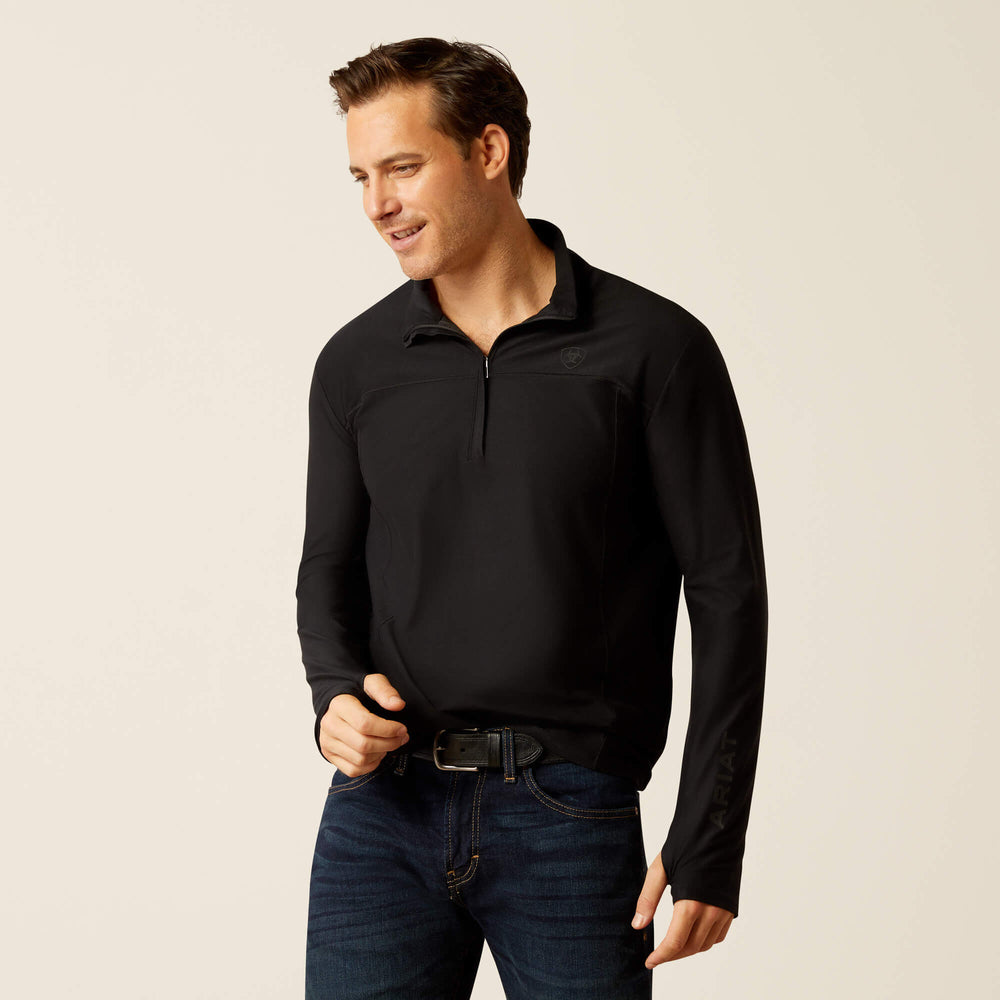 Lowell 3.0 1/4 Zip Baselayer Men - BLACK