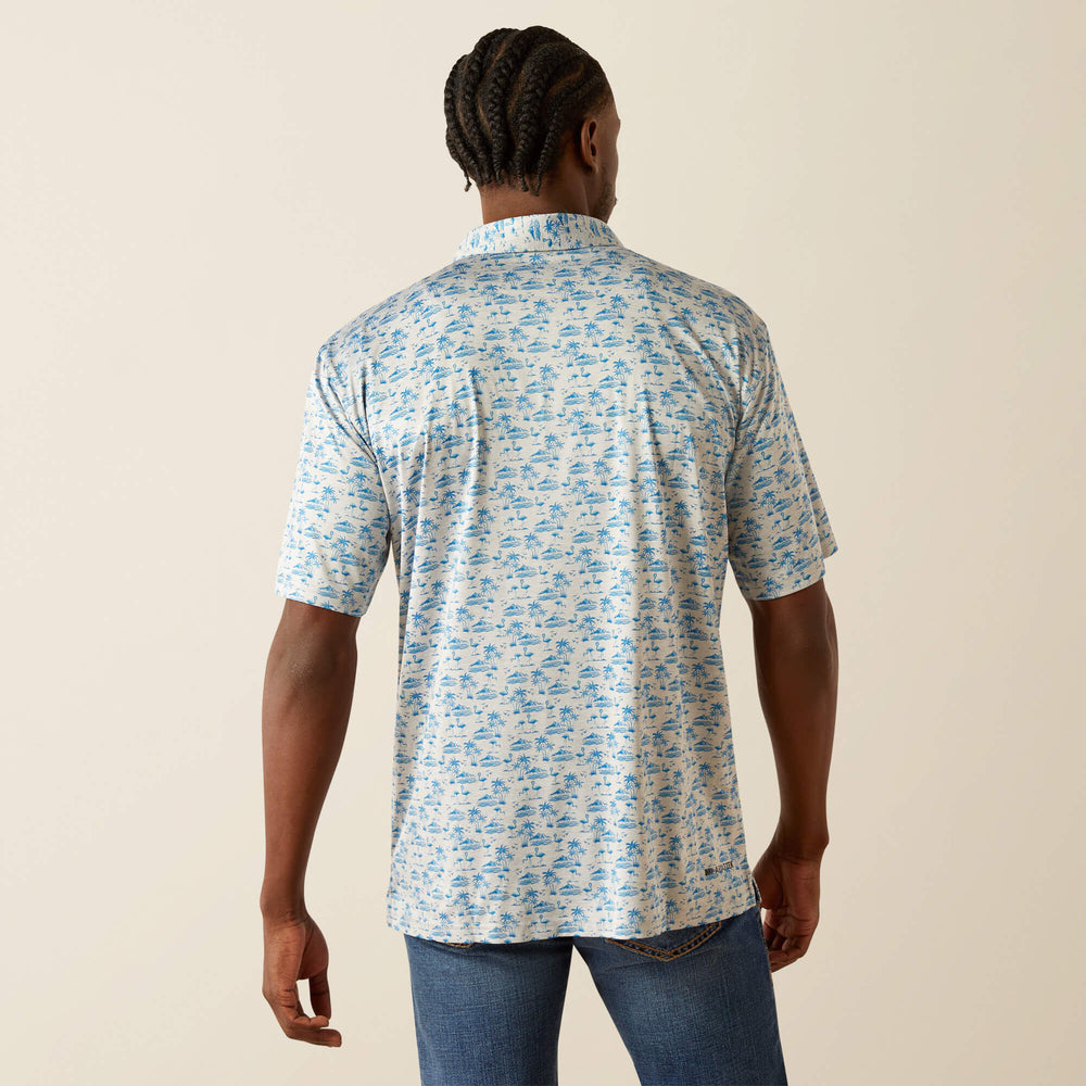 Charger 2.0 Printed Polo Men - GREY HEATHER