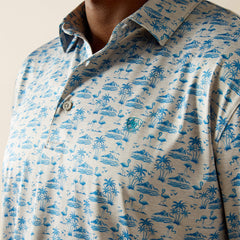 Charger 2.0 Printed Polo Men - GREY HEATHER