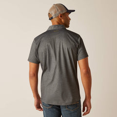 Rebar Foreman Polo Men - CHARCOAL HEATHER