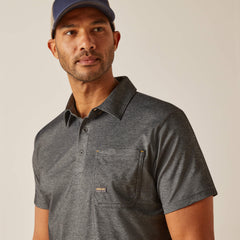 Rebar Foreman Polo Men - CHARCOAL HEATHER