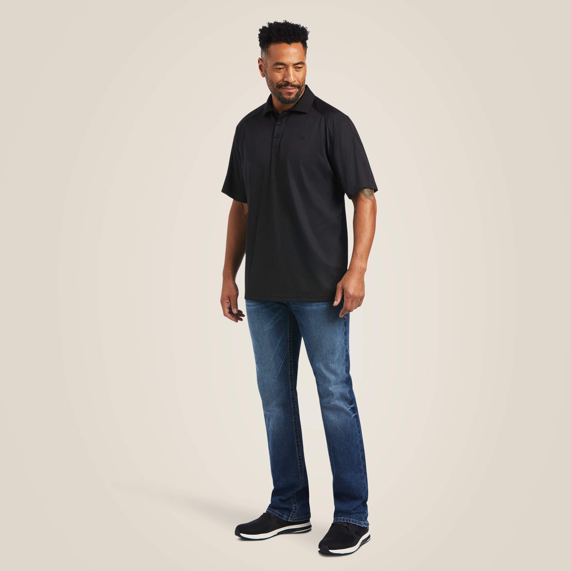 AC Polo Men - BLACK