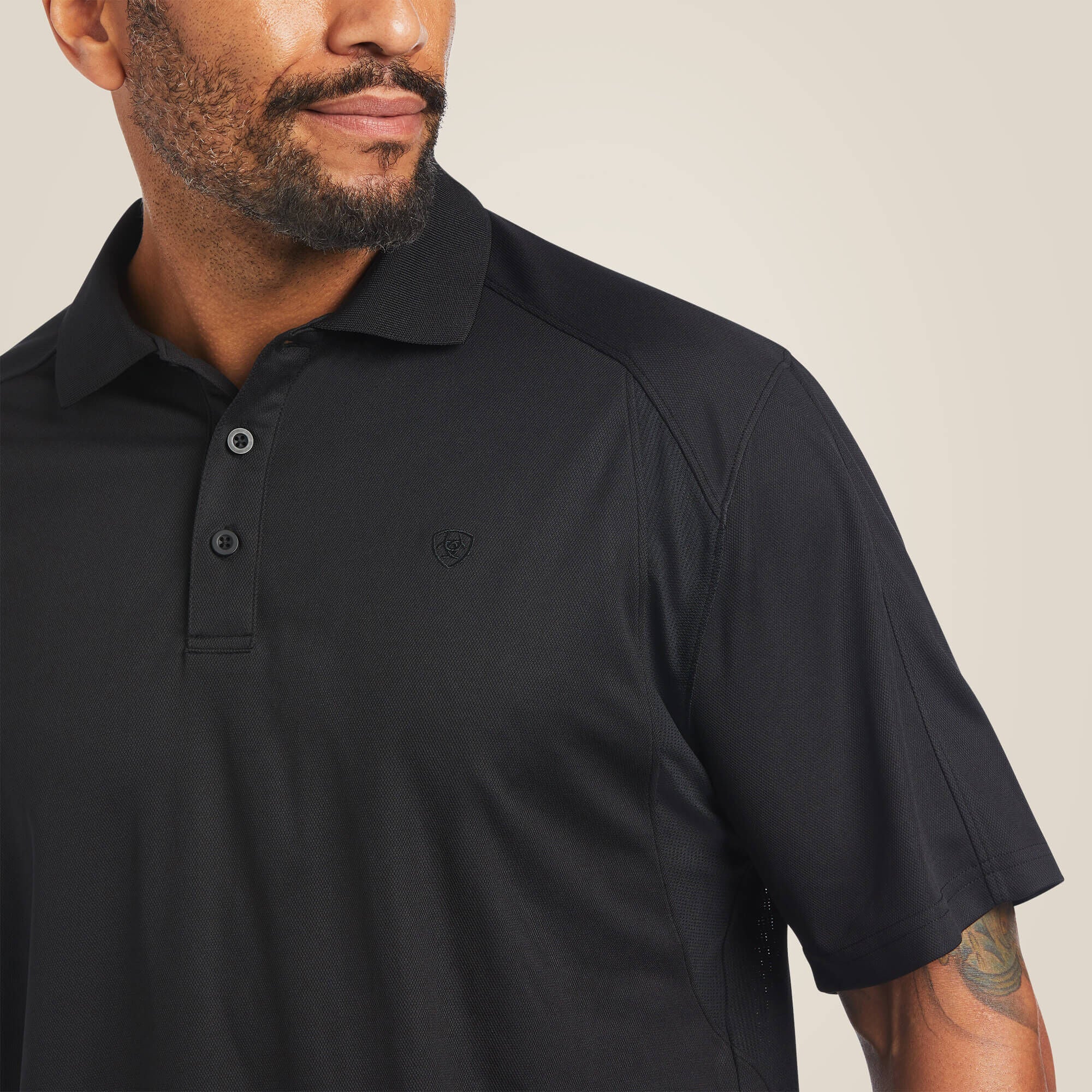 AC Polo Men - BLACK