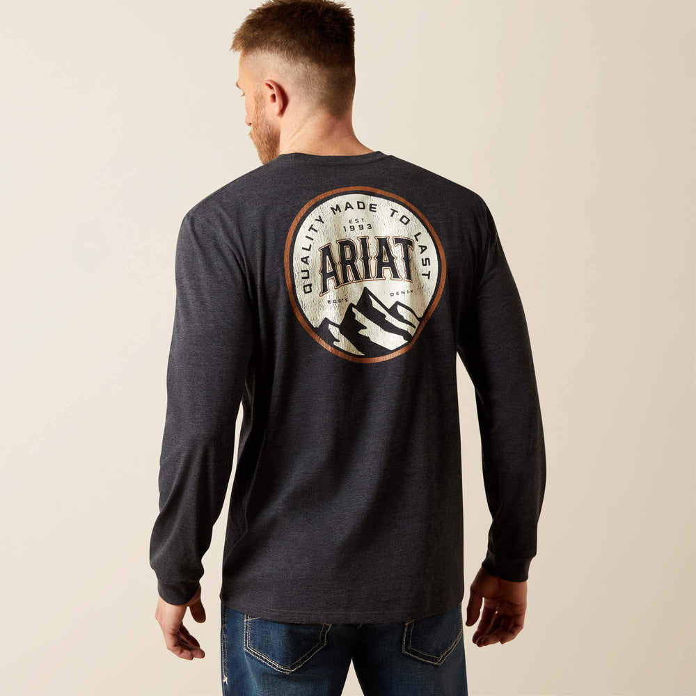 Ariat Circle A T-Shirt Men - CHARCOAL HEATHER