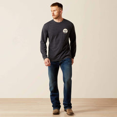 Ariat Circle A T-Shirt Men - CHARCOAL HEATHER