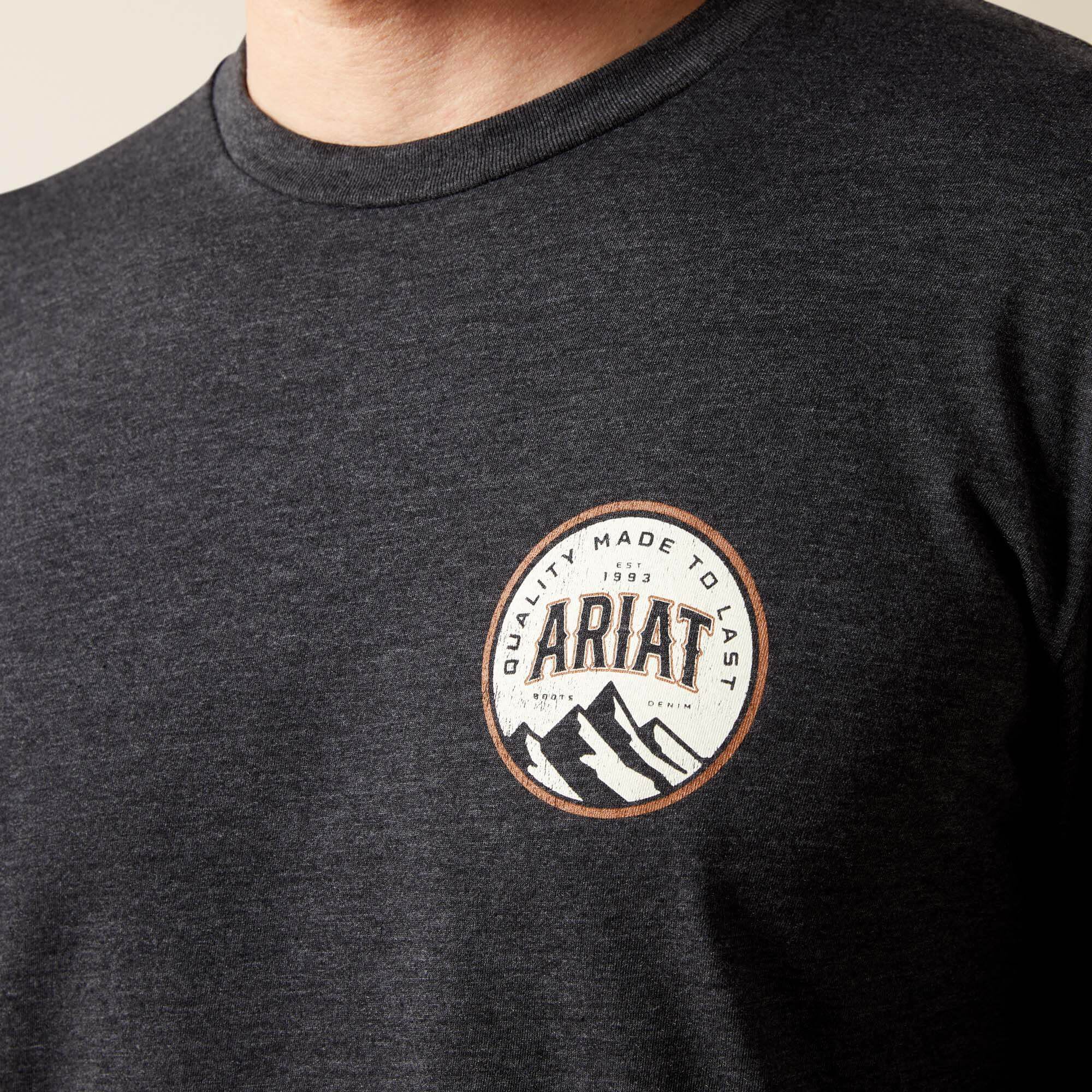 Ariat Circle A T-Shirt Men - CHARCOAL HEATHER