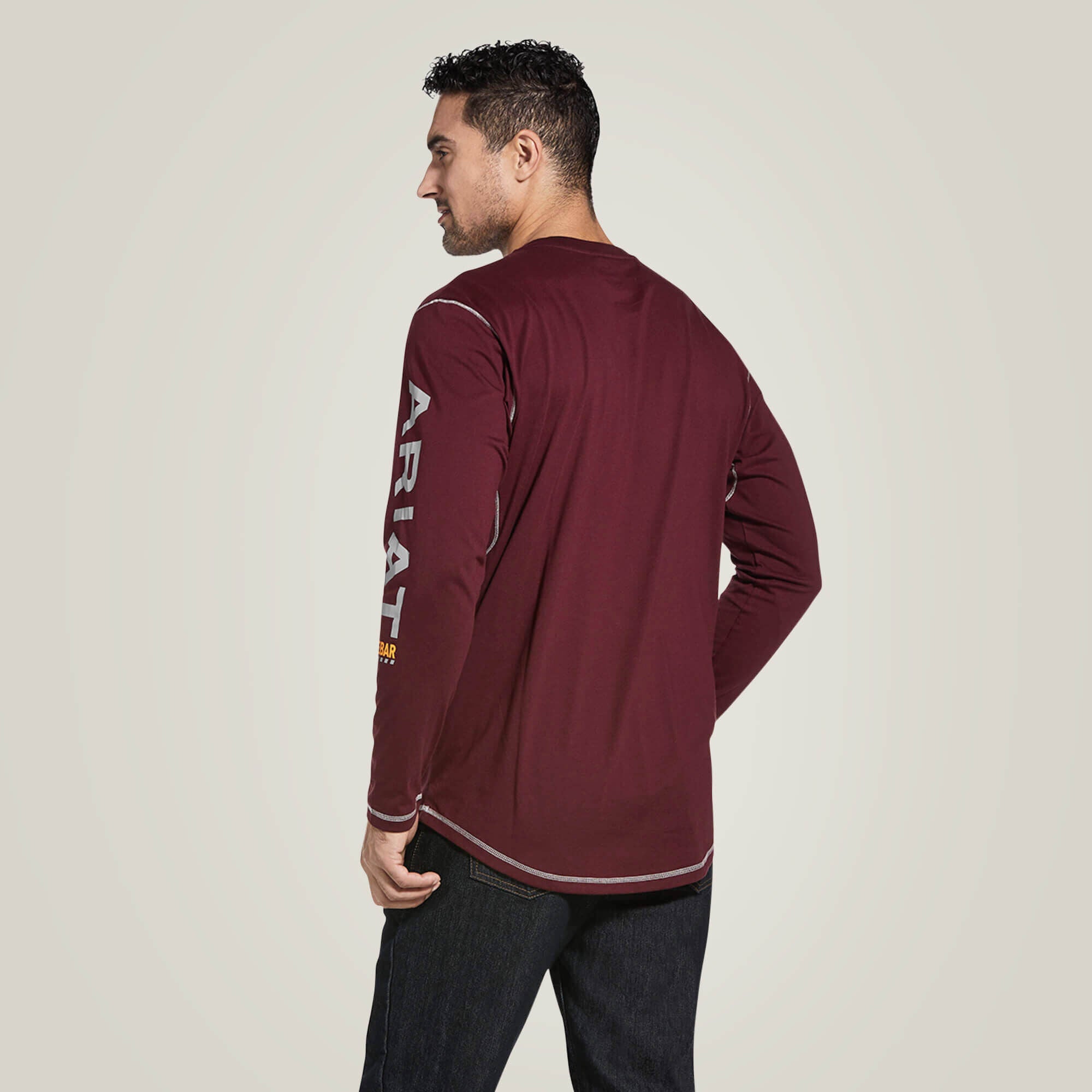 Rebar Workman Logo T-Shirt Men - MALBEC