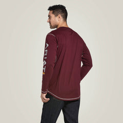 Rebar Workman Logo T-Shirt Men - MALBEC