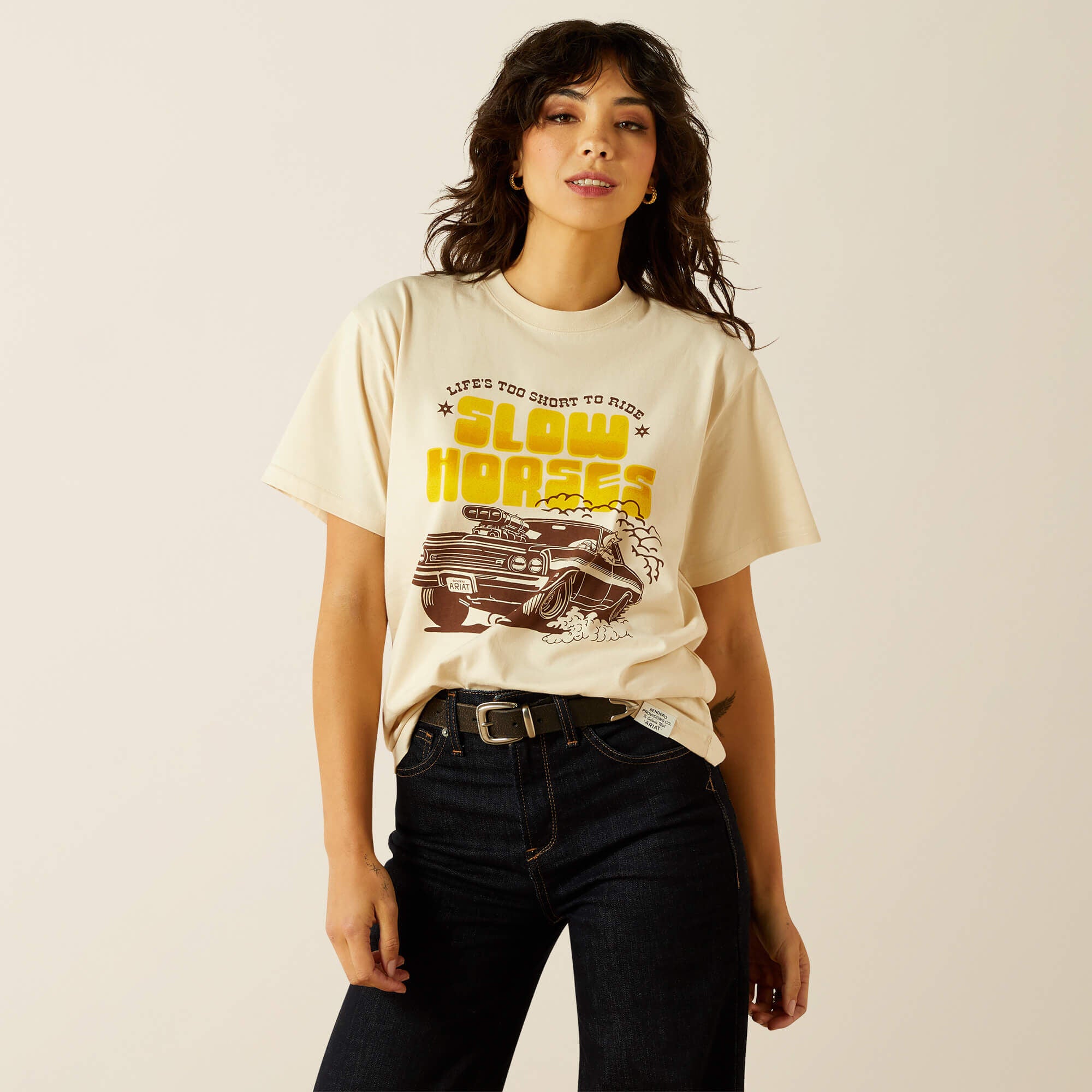 Sendero Slow Horses T-Shirt Men - SANDSHELL