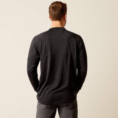 Rebar Gridwork Crewneck T-Shirt Men - BLACK