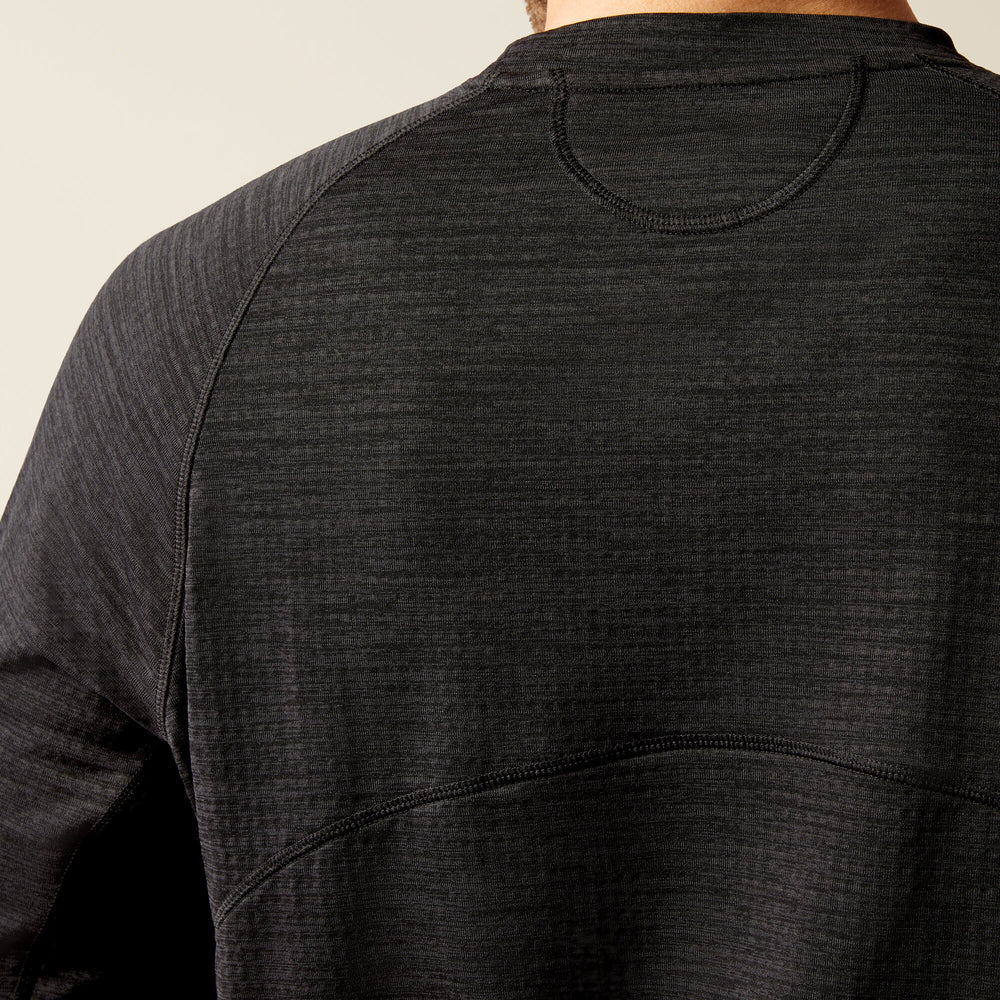 Rebar Gridwork Crewneck T-Shirt Men - BLACK
