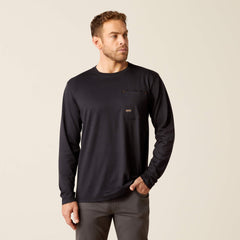 Rebar Workman Chrome Moto Eagle T-Shirt Men - BLACK