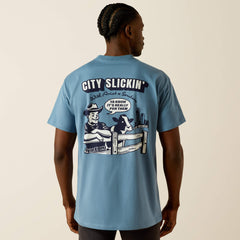 Sendero Country Fences T-Shirt Men - COPEN BLUE