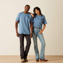 Sendero Country Fences T-Shirt Men - COPEN BLUE