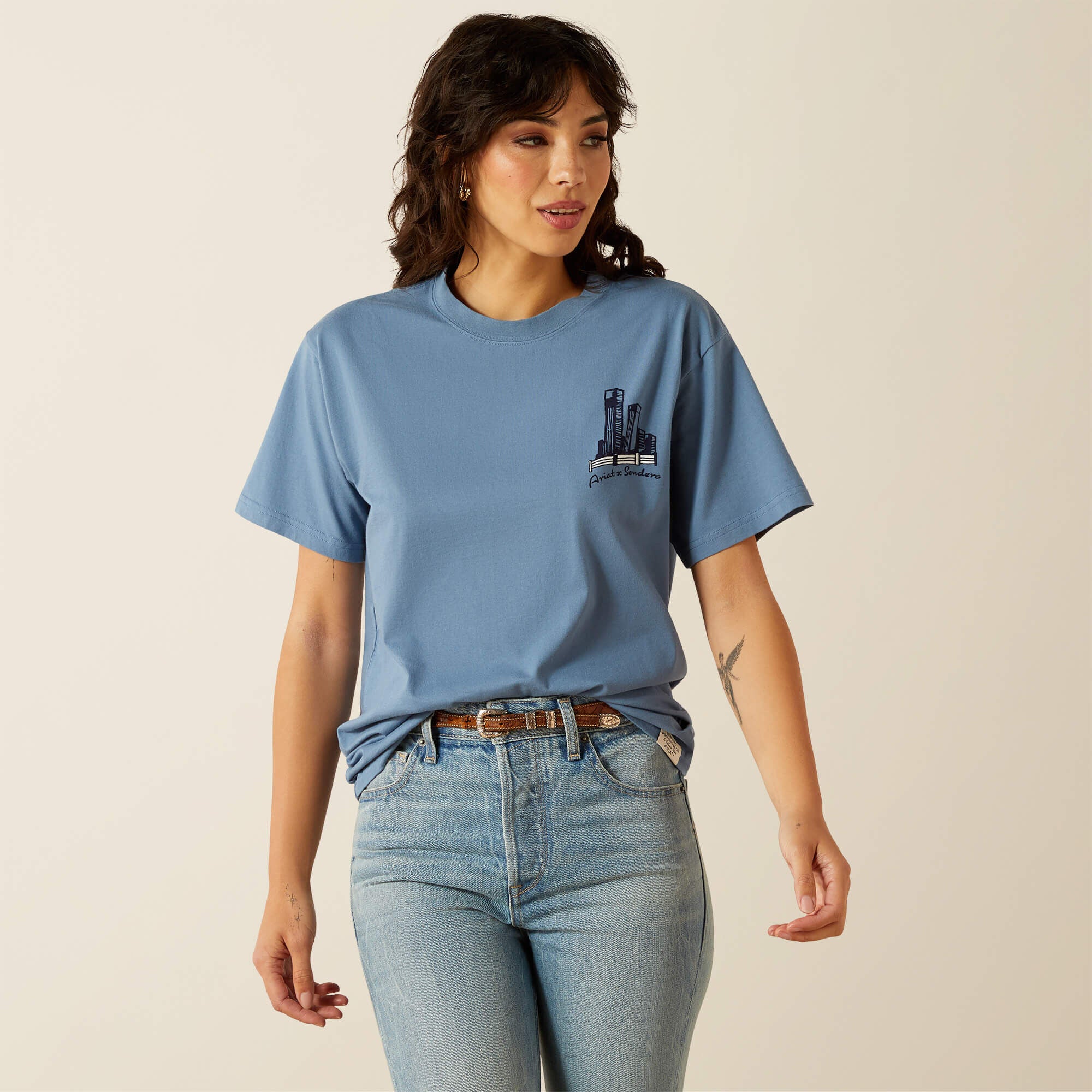 Sendero Country Fences T-Shirt Men - COPEN BLUE