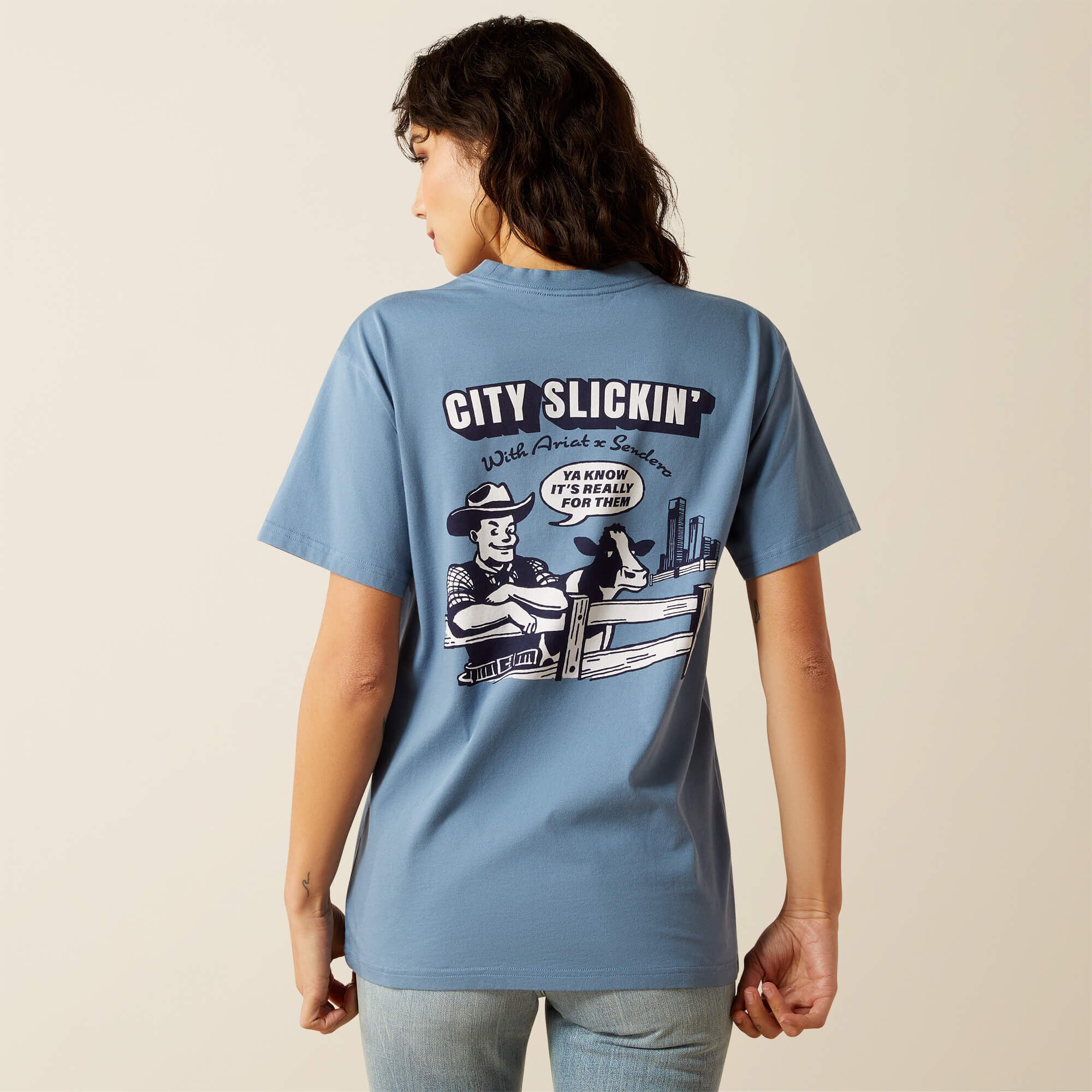 Sendero Country Fences T-Shirt Men - COPEN BLUE